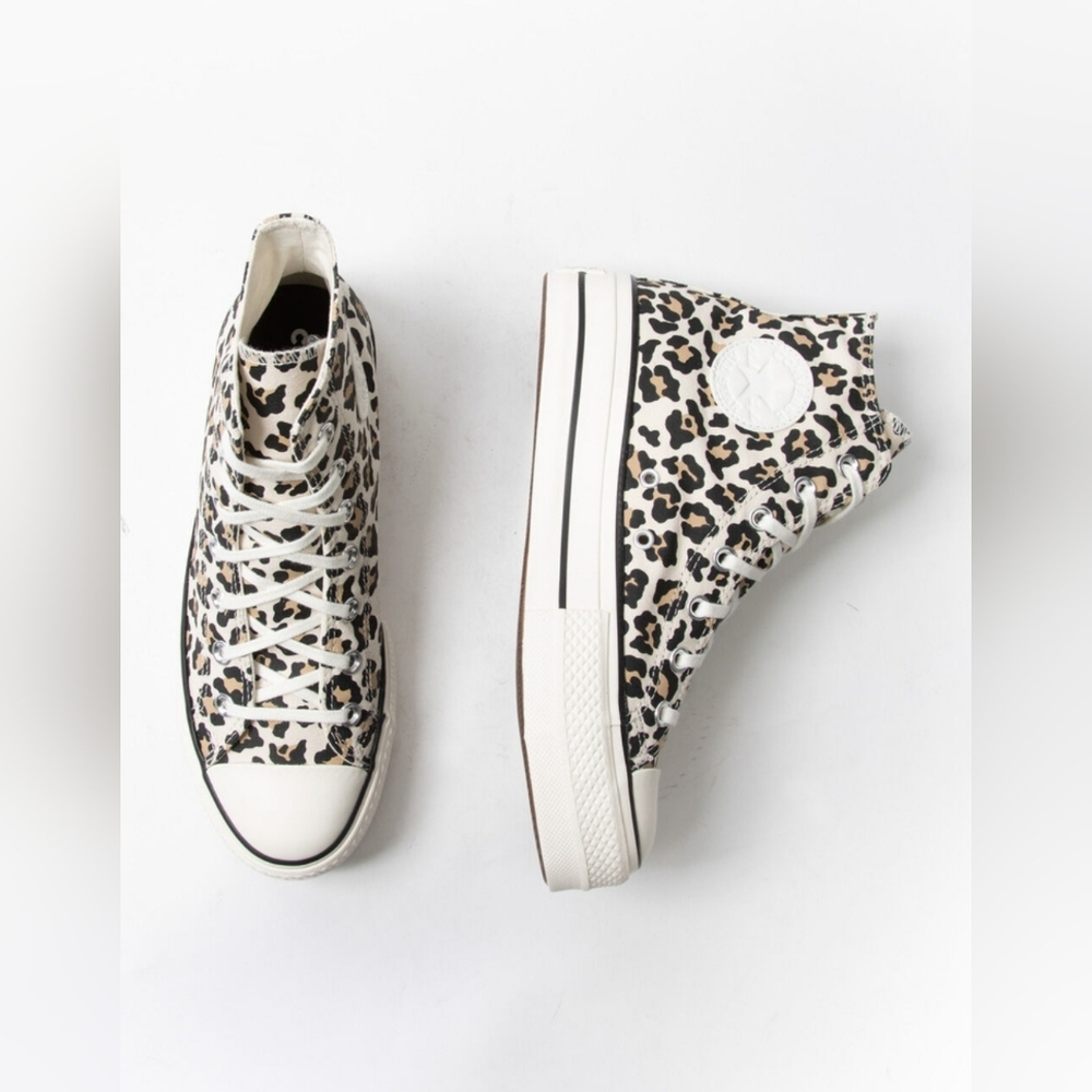 Converse Chuck Taylor All Star Archive Print Platform Leopard Animal Sneakers 6